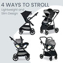 Britax Willow Brook S+ Baby Travel System, S14690800DI, Graphite Onyx - Like New