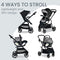 Britax Willow Brook S+ Baby Travel System, S14690800DI, Graphite Onyx - Like New