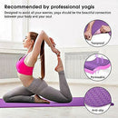 LEEPWEI Yoga Mat for Women Exercise Mat Thick Non-Slip TPE Eco-Friendly - Brand New