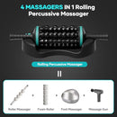 JOVJOYER ELECTRIC ROLLING PERCUSSIVE MASSAGER MUSCLE ROLLER MASSAGER BLACK - Brand New