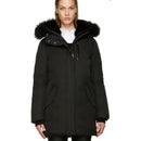 MACKAGE WOMENS MARLA BLACK FUR TRIM HOODED DOWN PARKA SIZE: WOMEN SMALL - BLACK - Brand New
