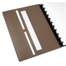 TUL CUSTOM NOTE-TAKING SYSTEM DISCBOUND NOTEBOOK LETTER SIZE 60 SHEETS BROWN - Brand New