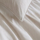 CALVIN KLEIN - KING DUVET COVER, PERCLOE SOFT COTTON - IKAT PINSTRIPE - Brand New