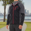 Spyder Men's Soft Shell Jacket - SIZE: MEN L - BLACK/GRAY - Brand New