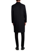 KARL LAGERFELD PARISWOOL-BLEND OVERCOAT - SIZE: MEN XL - BLACK - Like New