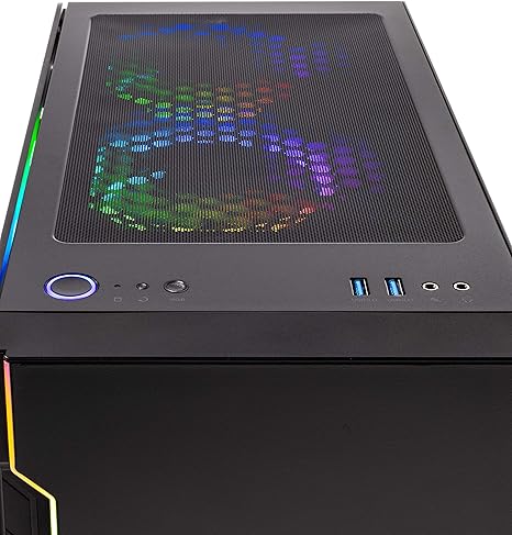 SkyTech Shadow 3.0 PC Desktop Ryzen 5 3600 16GB 2TB SSD RTX 2060 6G - Black - Like New
