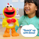 SESAME STREET CHICKEN DANCE ELMO 13 INCH PLUSH, DANCING PLUSH - RED/YELLOW - Like New
