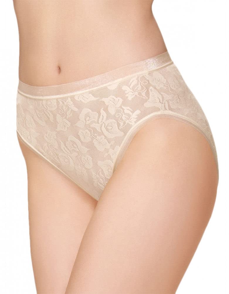 WACOAL LIGHTWEIGHT JACQUARD AWARENESS CALLA LILY PATTERN WOMEN XL - SAND - Brand New
