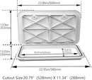 YaeMarine 24" X 14" Marine Boat Deck Access Hatch Lid White B07L861NTM - New - Brand New
