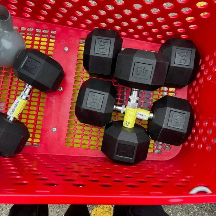 ALL IN MOTION HEX DUMBBELL -15LBS ALL IN MOTION - BLACK - Like New