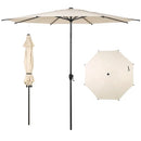 ABBA PATIO OUTDOOR 11-FT. CENTER POLE PATIO UMBRELLA W/ 8 RIBS, BEIGE - Brand New