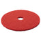 3M 5100 BUFFER FLOOR PADS, 20" DIAMETER, RED, BOX OF 5 - RED - Brand New