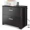 AODK FILE CABINET WITH CHARGING STATION - 2 DRAWER LEGAL/LETTER/A4 - BLACK - Like New