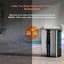 PTHRAOUTA 95OZ HOME DEHUMIDIFIER 950 SQ.FT QUIET DEHUMIDIFIER - BLACK - Like New