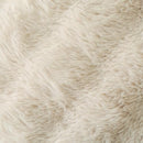 Volcanics Pack of 2 Plush Faux Wool Decorative Throw Pillow Covers 20x20" Beige - Like New