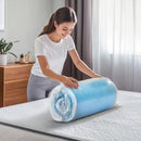 SUBRTEX MEDIUM 3 IN. TWIN GEL MEMORY FOAM MATTRESS TOPPER - BLUE - Brand New