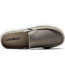 CASMAG Men's Clog Slip On Shoes Canvas Mule Loafers Slipper Slide Sandal Khaki - Like New