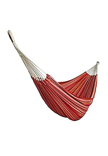 BLISS HAMMOCKS BH-401-TA DOUBLE HAMMOCK IN A BAG COTTON, 265-POUNDS, STRIPED - Like New