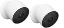 GOOGLE NEST CAM, BATTERY WIRELESS CAMERA 2ND GEN TWO CAMERAS WIRE FREE WHITE - Like New