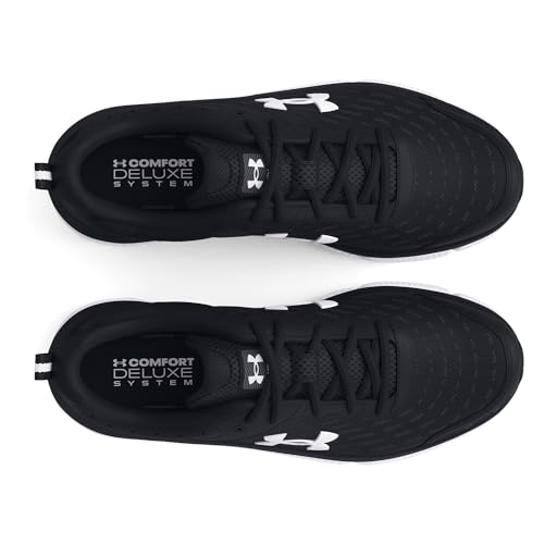 UNDER ARMOUR WOMEN'S CHARGED ASSERT 10 RUN SHOE SIZE WOMEN 7 BLACK/WHITE - Like New