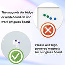 DEVELOP Frameless Magnetic Glass Whiteboard, 24 x 18 x 4mm - White - Brand New