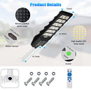 Juyace 600W LED Solar Street Light Outdoor Waterproof, 990 LEDs B09QHR8385 - Like New