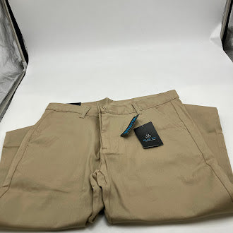 BLUE ICE PREMIUM CLOTHING MEN’S CHINO DRESS PANTS - SIZE: MEN 34 - KHAKI - Brand New