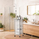 SIMPLE HOUSEWARE 10 DRAWERS ROLLING UTILITY CART ORGANIZER - CHROME - Like New