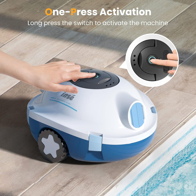 INSE Y10 Cordless Robotic Pool Cleaner, Automatic, 90 Mins - Scratch & Dent