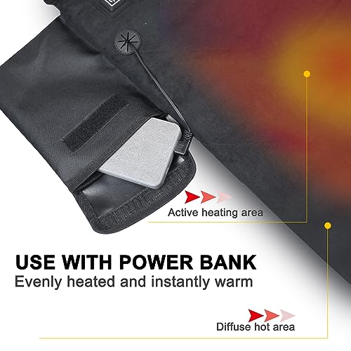 ORGONITE HEATED CUSHION CAMPING CHAIR PORTABLE HEATED SEAT CUSHION - BLACK - Like New
