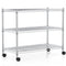 YSSOA 3-Tier Storage 750Lb Capacity 24.02" D x 13.78" W x 21.97" H - Chrome - Like New