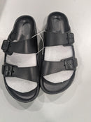 PROGONIAXYZ EVA FLAT SANDALS UNISEX-ADULT SLIDE SANDAL - SIZE: MEN 12 - BLACK - Like New