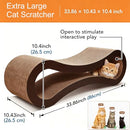 FLUFFYDREAM CAT SCRATCHER CARDBOARD LOUNGE BED, PAD, PTFURNSCRATPAD, WOOD - Like New