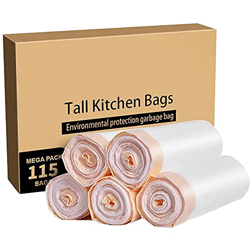 MEIDONG TRASH BAGS GARBAGE BAGS 13 GALLON TALL KITCHEN DRAWSTRING STRONG BAGS - Brand New