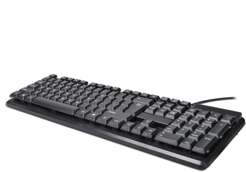 iMicro KB-US9813 104-Key Wired USB Keyboard (English) - Black Like New