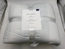 BOLL & BRANCH KING/CAL KING SIGNATURE COMFORTER SETS - FINE STRIPE WHITE/STONE - Brand New
