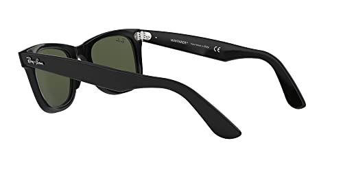 RAY BAN RAY-BAN RB2140 ORIGINAL WAYFARER LENS WIDTH: 50MM - BLACK/G-15 GREEN - Like New