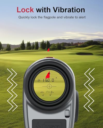 Deason Golf Rangefinder Slope 13 Yards Laser 7X Yards Rechargeable (Gray) - Like New