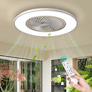 KINDLOV Bladeless Ceiling Fan Remote Control 3 Color 3 Speeds B0B58SS58S - White - Brand New