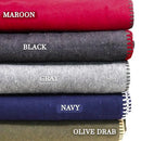 MCGUIRE GEAR M MCGUIRE GEAR HEAVY DUTY WOOL BLANKET BLACK (64 X 90 INCHES) BLACK - Like New