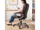 AmazonBasics High-Back Leather Executive Office Desk Chair, 91165H-1 - Black - Like New