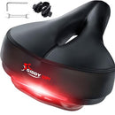 Giddy Up! Bike Seat, Comfortable Premium Bike Saddle, Wide Padded - Black - Like New