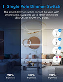 MEROSS 4 PACK SMART DIMMER SWITCH SINGLE POLE APPLE HOMEKIT, ALEXA, NEUTRAL WIRE - Like New