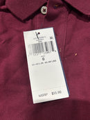 POLO RALPH LAUREN BURGUNDY KIDS LONG SLEEVE POLO SHIRT SIZE: YOUTH 6 - BURGUNDY - Brand New