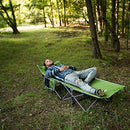 ALPCOUR FOLDING CAMPING COT DELUXE COLLAPSIBLE BAG W/PILLOW APC-FCCLRB - BLUE - Like New