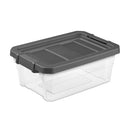 B0B1S57SJR Sterilite Modular Stacker Box with Latching Lid, 16 Quart, 6-Pack - Brand New