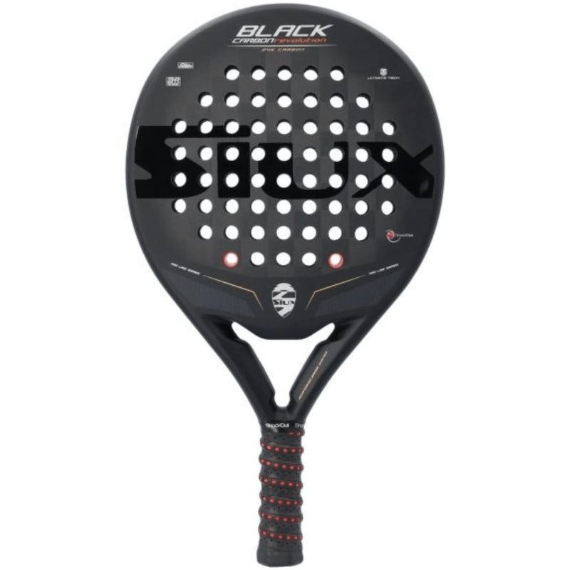 BLACK CARBON REVOLUTION 24K 2022 PADEL RACKET UNISEX LARGE TRIANGULAR HOLE - Like New