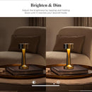 BELL+HOWELL ELEGANT CORDLESS TABLE LAMP, 3 LIGHT COLORS - 2902 - GOLD - Like New
