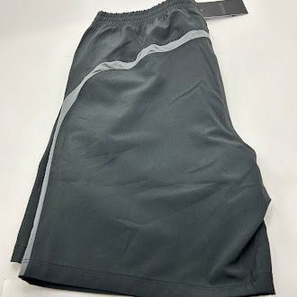 HURLEY WARMUP SHORT BLACK WITH A GRAY STRIPE - SIZE: MEN M - BLACK - Brand New