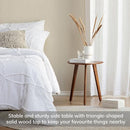 MH London Tri Pin Side Table Handmade Natural Mango Wood - Wandsworth Walnut - Brand New